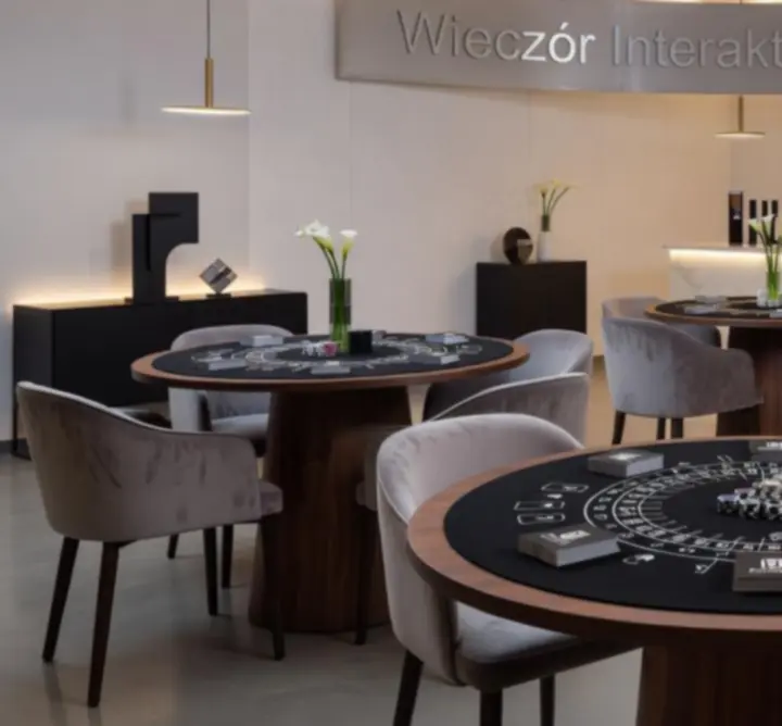 Elegancka aranżacja mobilnych atrakcji na wydarzeniu firmowym